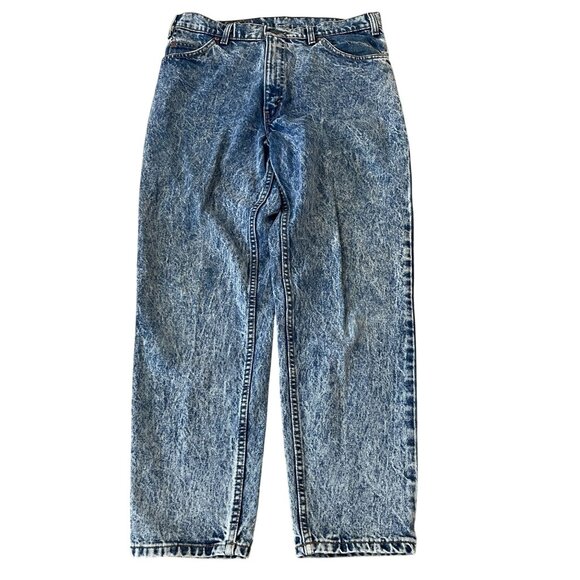 Vintage Levi's 550 Acid Wash Jeans Men's 34x30 Relaxed Fit Tapered 80s 90s Style - Picture 1 of 6